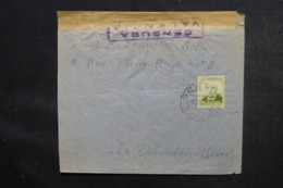 ESPAGNE - Cachet De Censure De Valencia Sur Enveloppe Pour La France En 1937, Affranchissement Plaisant - L 46864 - Republikeinse Censuur