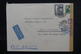 ESPAGNE - Cachet De Censure Sur Enveloppe Commerciale De Madrid Par Avion Pour La France En 1937 - L 46878 - Marques De Censures Républicaines