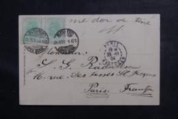 ROUMANIE - Affranchissement De Bucarest Sur Carte Postale Pour La France En 1904 - L 46902 - Briefe U. Dokumente