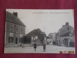 CPA - Saint-Herblain - Place De L'Eglise Et Rue De La Poste - Saint Herblain