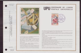 Document De La Poste " Centenaire De L'union Postale Universelle " Du 5 Octobre 1974 à Andorre-la-vieille - Covers & Documents