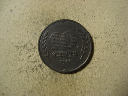 MONNAIE PAYS BAS 10 CENTS 1943 - 10 Cent