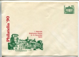 Stationery (Philatelia '90/ Brandenburger Tor) - Enveloppes - Neuves