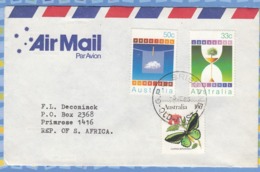 Australia On Cover South Africa RSA - 1985 (1983) - Environmental Conservation Soil Air Cairn’s Birdwing Butterflies - Storia Postale