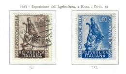 ITALIA 1953 - ESPOSIZIONE AGRICOLTURA - USATI - 1946-60: Afgestempeld