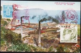 1954. 5 (Y) Sport. Postcard With  Special Sport Cancel. A VIEW OF HAKATA AND FUKUOKA. (Michel 635) - JF304578 - Storia Postale