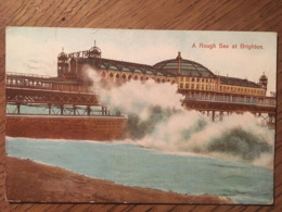 Cpa, A Rough Sea At Brighton, écrite En 1936, - Brighton