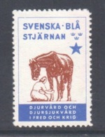 Sweden - Early 1950s - Blue Star, Animal Protection In Peace And War - Militaires