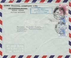 Hong Kong Lettre Pour L'Autriche 1956 - Brieven En Documenten