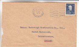 Irlande - Lettre De 1958 - Oblit Baile Atha Claith - Exp Vers Leicestershire - Brieven En Documenten