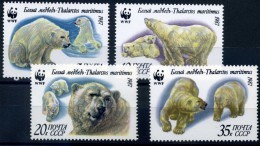 RUSSIE 1987 YVERT N°5391-94 OURS POLAIRE LUXE ** - Antarktischen Tierwelt