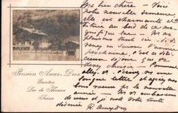 ! 1898 Alte Ansichtskarte Gunten, Pension Amex, Thunersee, Schweiz, Ambulant Stempel No.15 - Autres & Non Classés
