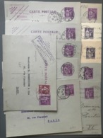 France, Lot De 11 Entiers Postaux Type Paix - (B2660) - Lots Et Collections : Entiers Et PAP