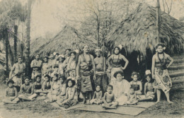 Gebruder Marquardt's Volkerschaftliche . Schaustellung " Die Samoaner " In Der Mitte Furst Tamasese . Vahiné - Samoa