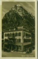 SWITZERLAND - GLARUS - HOTEL SONNE - EDIT H. SCHONWETTER - ELMER -  RPPC POSTCARD 1930s (BG5865) - Elm