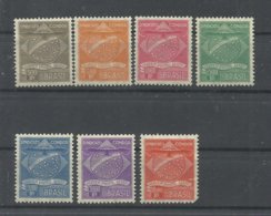 BRASIL  YVERT  COMPAÑIA  CONDOR  1/7      MNH  **  ,  EXCEPTO   1  MH  * - Poste Aérienne (Compagnies Privées)