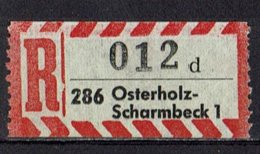 R - Zettel // Osterholz-Scharmbeck - R- & V- Labels