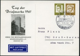 Bund PP25 C2/001a RATHAUS WILHEMLSHAVEN 1961  NGK 18,00 € - Privé Postkaarten - Gebruikt