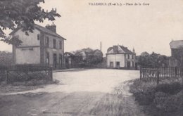 Carte 1920 VILLEMEUX / PLACE DE LA GARE - Villemeux-sur-Eure