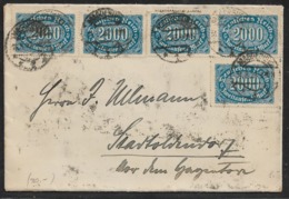 1923 - Dt.Reich . 1000M Mi.252(4), 2000M Mi.253(8). MAGDEBURG - 2x Sign. DUNTSCH BPP - INFLA BERLIN EINWANDFREI - Storia Postale