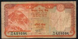 NEPAL P62b 20 RUPEES 2010 Signature 16  FINE - Népal