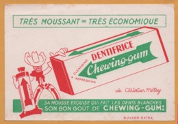 BUVARD Illustré - BLOTTING PAPER - Dentifrice CHEWING GUM De Christian Merry - D