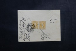 GRECE - Affranchissement Type Hermes En Paire Au Verso D'une Petite Enveloppe - L 48022 - Covers & Documents