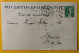 9234 - Fabrique D'Ebauches De Sonceboz 18.05.1910 - Sonceboz-Sombeval