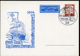 Bund PP30 C2/001 HANSEKOGGE Sost.Bremen 1964  NGK 12,00 € - Privatpostkarten - Gebraucht
