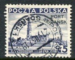 PORT GDANSK 1937 Overprint On 5 Gr Used,  Michel 32 - Occupazioni