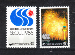 Korea Sud -  1986. Giochi Sportivi Asiatici. Asian Sports Games. Complete MNH Series - Coupe D'Asie Des Nations (AFC)