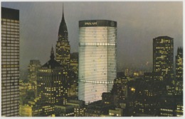 Pan American Airlines Airways Building Chrysler NYC New York City Postcard - Places