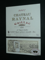 Ancienne étiquette De Vin, Gaillac Chateau Raynal 2007 - Gaillac