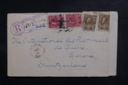 CANADA - Enveloppe En Recommandé De Dorval Pour La Suisse En 1918 Avec Contrôle Postal - L 48106 - Covers & Documents