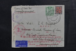 NOUVELLE ZÉLANDE - Enveloppe De Wellington Pour Londres Et Redirigé Vers Genève En 1941 Avec Contrôle Postal - L 48152 - Covers & Documents