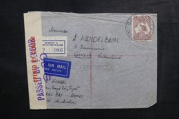 AUSTRALIE - Enveloppe En Recommandé De Sydney Pour La Suisse En 1940 Avec Contrôle Postal - L 48154 - Cartas & Documentos