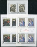 CZECH REPUBLIC 1994 Paintings Sheetlets MNH / ** .  Michel 56-58 Kb - Blocks & Kleinbögen