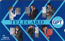 UK, TEL-ARROW-1GPTA, GPT Test Card, Plessey, Telecard Blue Arrow 10U, 2 Scans. - Emissions Entreprises