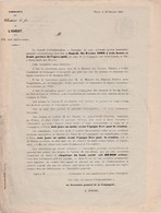 1882 / Cie Chemins De Fer De L'Ouest / Invitation AG / Conventions Circulation Voies Rachetées Par L'Etat - Other & Unclassified