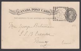 1897. CANADA POST Card POSTAGE 1 CENT VICTORIA MOUNT BRYDCES JAN 3 97. 114 ANNUAL MEE... () - JF304886 - 1903-1954 Rois