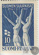 Finlandia 1947  Yvert Tellier  322 Gimnasia  */NH - Andere & Zonder Classificatie