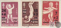 Finlandia 1947  Yvert Tellier  338/40 Control De Enfermedades  */NH - Andere & Zonder Classificatie