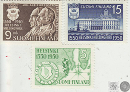 Finlandia 1950  Yvert Tellier  371/73 Villa De Helsinki */NH - Andere & Zonder Classificatie