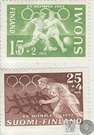 Finlandia 1952  Yvert Tellier  388/89 Deporte Olimpico  */NH - Andere & Zonder Classificatie