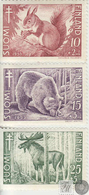 Finlandia 1953  Yvert Tellier  401/03 Fauna  */NH - Autres & Non Classés