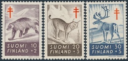 Finlandia 1957  Yvert Tellier  458/60 Fauna Mamiferos  ** - Andere & Zonder Classificatie