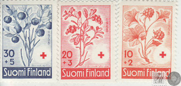 Finlandia 1958  Yvert Tellier  477/79 Cruz Roja  ** - Altri & Non Classificati