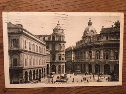 CPA, GENOVA, Via XX Settembre E Nuova Borsa, Animée, éd Salandin, écite En 1920, Timbre, Bon état - Genova (Genoa)