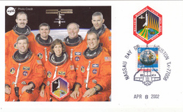 USA 2002 Space Shuttle Atlantis STS-110 And Spaceman Commemorative Postcard - America Del Nord