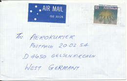 Australia Cover Sent Air Mail To Germany Adelaide 1989 Single Franked - Storia Postale